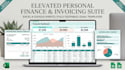 design editable excel or google sheets budget or invoice templates