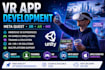 develop VR app, virtual reality game, meta quest xr ar application in unity