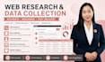 do web research, data collection and lead generation