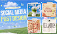 create custom social media post designs
