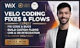 fix wix velo code and build custom checkout flow