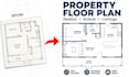 property listing floor plan, house plan redraw and realtor plan drafting