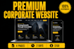 build a premium business corporate website in html, CSS