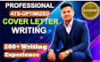 write a professional cover letter for your dream job