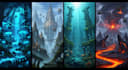create fantasy environment concept art