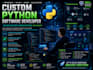 develop custom software, erp and web applications in python