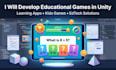 develop educational games and learning apps in unity