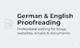 proofread and edit your german or english text