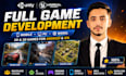 develop 2d and 3d  games in unity and unreal engine