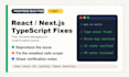 fix your react nextjs typescript or frontend bug in 24 hours