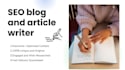 write SEO optimized blog posts and articles