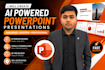 design modern ai powerpoint presentations for business, education and students