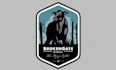 design broken gate cattle ranch simply logo
