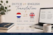 translate any document from english to dutch or vice versa