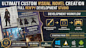 create a visual novel game using renpy code