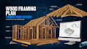 design wood framing plan and timber roof structure