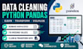 clean, analyze and visualize your data using python pandas