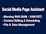 be your remote social media assistant and creator admin