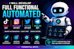 develop automated tik tok bot instagram api bot twitter api bot mass dm bot