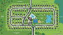 design illustrated property map, real estate map, land layout, vector site map