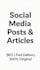 write social media posts and articles for your business
