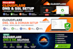 fix and setup cloudflare dns, SSL and domain