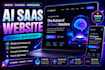 create a futuristic ai saas startup website design