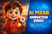 create 3d character video pixar ai animation, animated story video