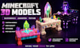 create minecraft 3d models with animation in blockbench and hytale