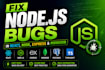 fix bugs in nodejs reactjs nextjs and performance optimization
