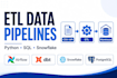 build python etl data pipelines for apis, sql and csv