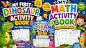 create and design math kids worksheet, puzzle book, math workbook
