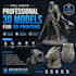 create detailed and professionally optimized 3d models