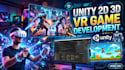 develop 2d 3d VR unity game with gameplay programming and game development