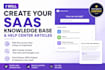 write saas documentation, help center, user guide and knowledge base