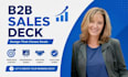b2b sales deck, sales presentation design, saas powerpoint presentation promaxai