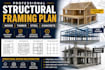 structural framing plan wood timber framing steel concrete design