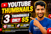 make professional view boosting youtube thumbnail in 2 hours