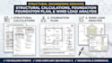 provide structural calculations, foundation plan, and wind load analysis