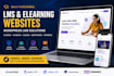 build lms online educational website e learning website wordpress lms website