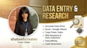 do accurate data entery and internet research