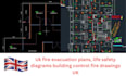 design fire evacuation plans life safety diagrams building control fire drawing