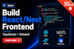 develop your react js or next js saas dashboard and frontend web app