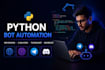 build python bot automation web scraping ai telegram discord bot