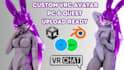create a custom furry vrchat nsfw avatar vrc avatar commission vr character