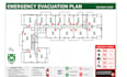 design a custom fire emergency evacuation plan, diagram