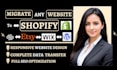migrate your website from wordpress wix etsy or woocommerce to shopify