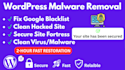 do wordpress malware removal and clean hacked site