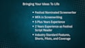 be your screenwriter, scriptwriter, screenplay writer, movie tv scripts