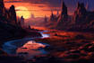 design a stunning fantasy landscape